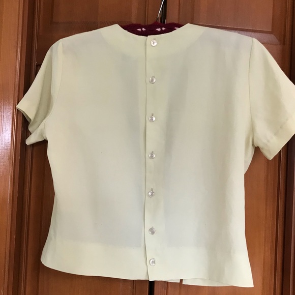 Vintage Judy Bond pale green blouse - Picture 2 of 11